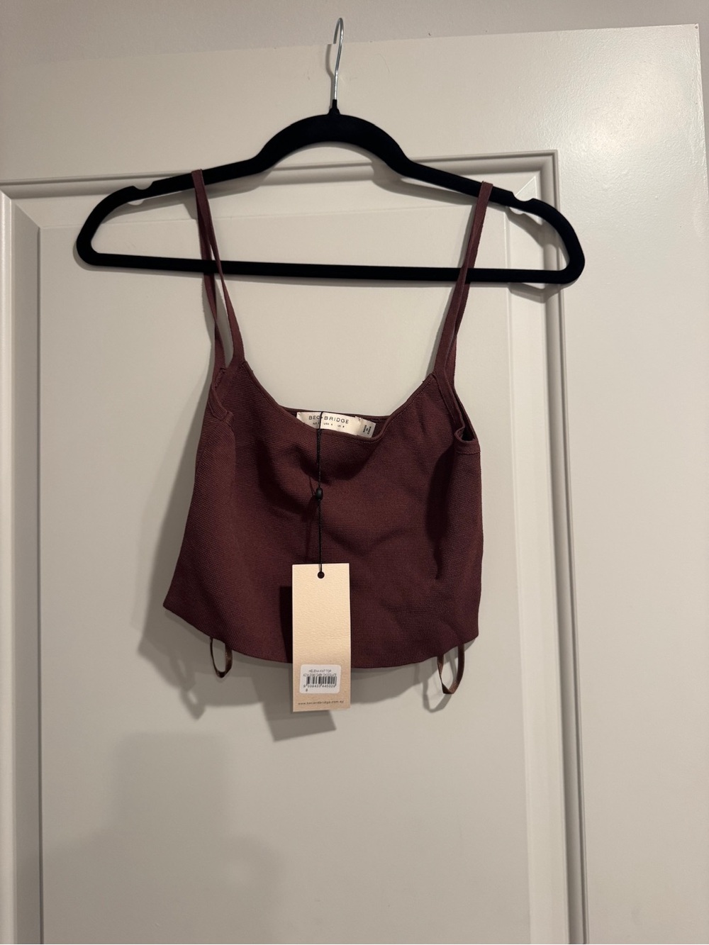 bec + bridge Burgundy Cropped Camisole